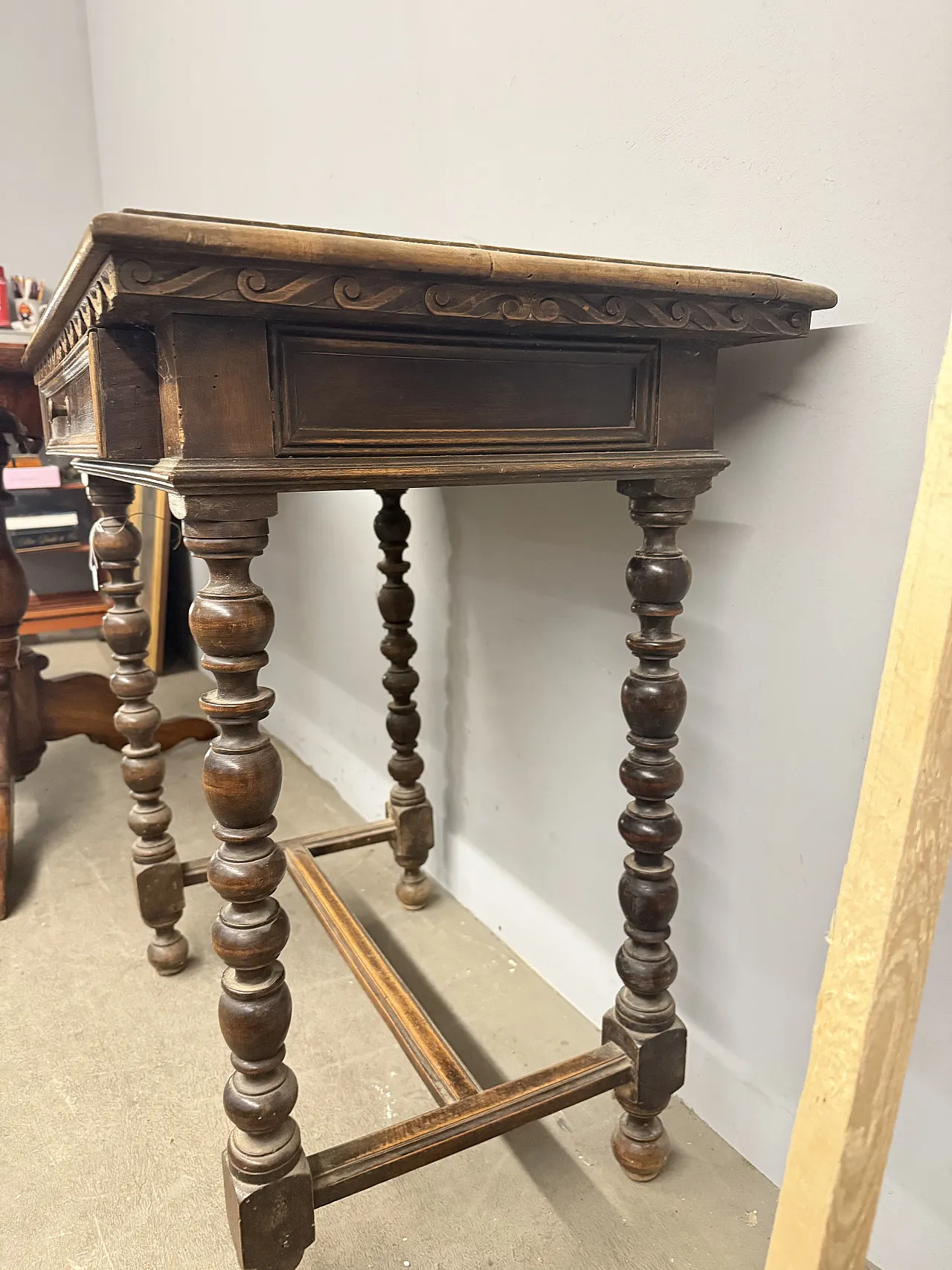 Tavolinetto scrittoio in noce massello, '800 5