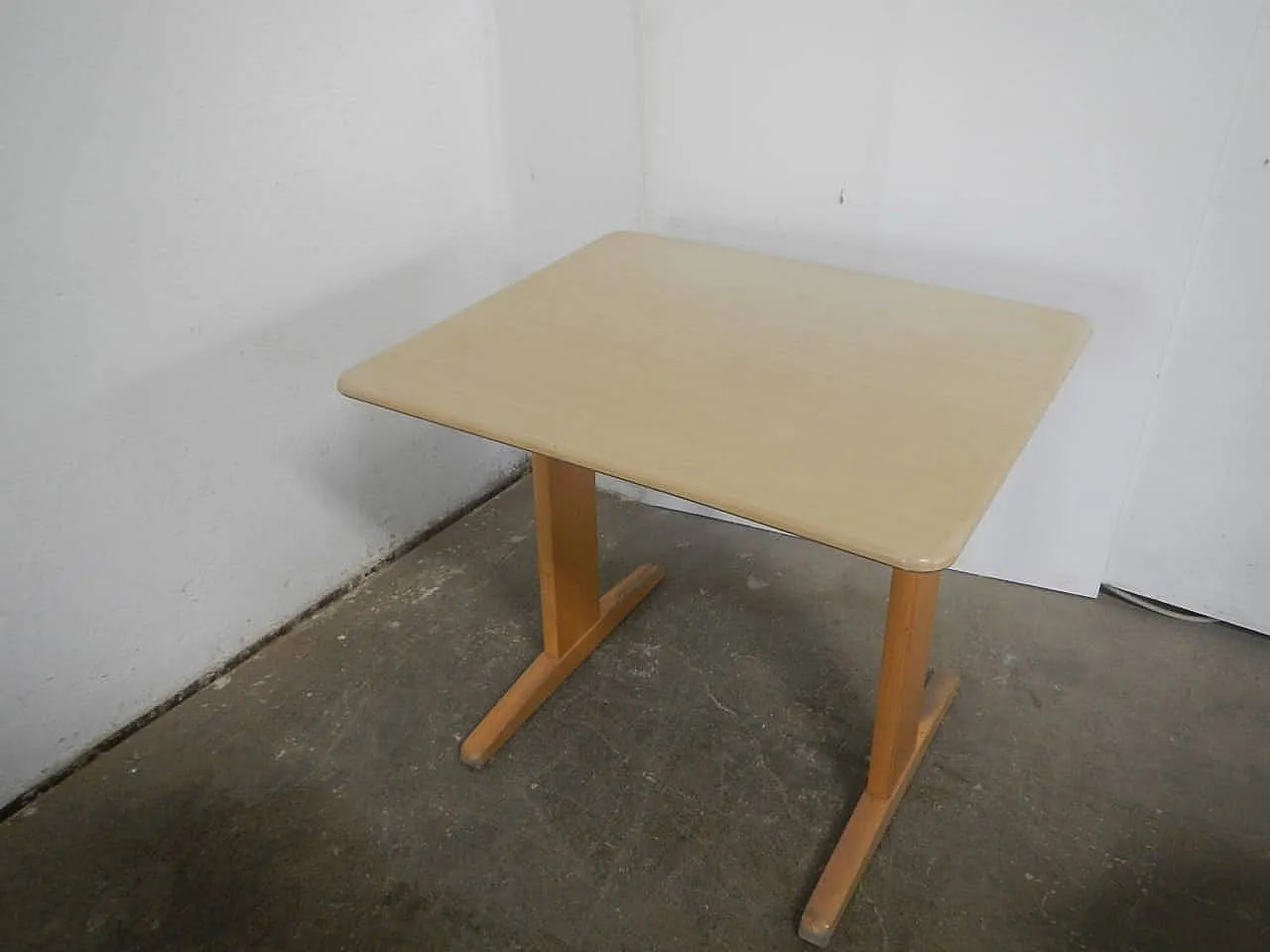 Banchetto da scuola con sedia 1960 4