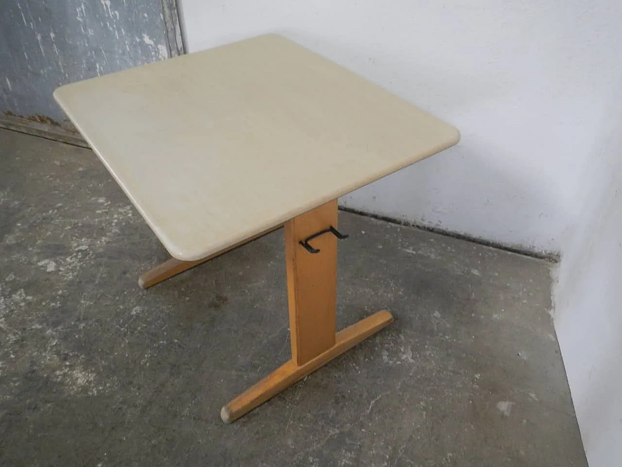 Banchetto da scuola con sedia 1960 5