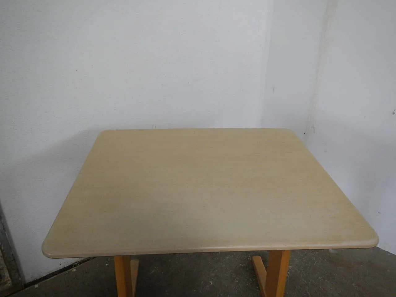 Banchetto da scuola con sedia 1960 6