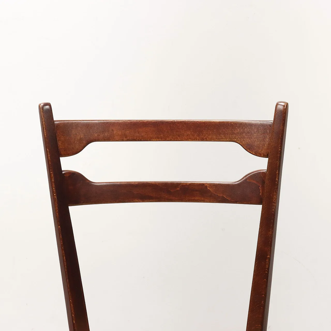 4 chairs beech fabric, 60s 3