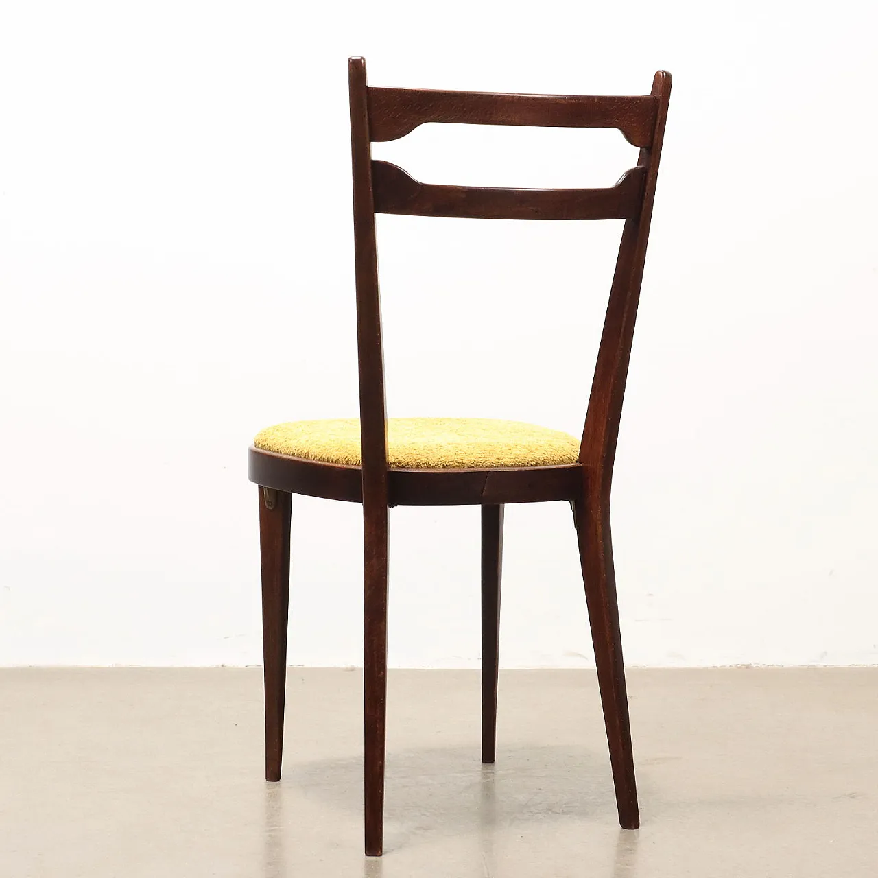 4 chairs beech fabric, 60s 7