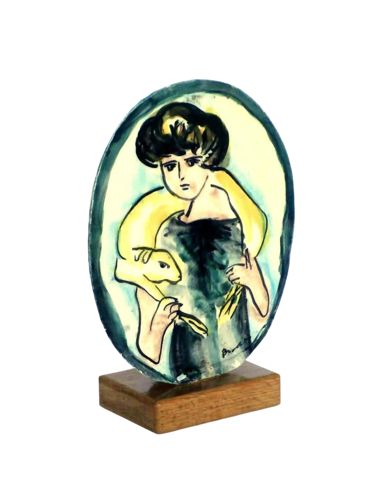 Piatto in ceramica di Remo Brindisi per Rossicone, anni '80 10