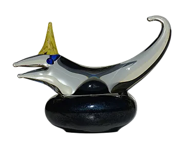Scultura Dodo Bird in vetro di Novosad & Syn, anni '80