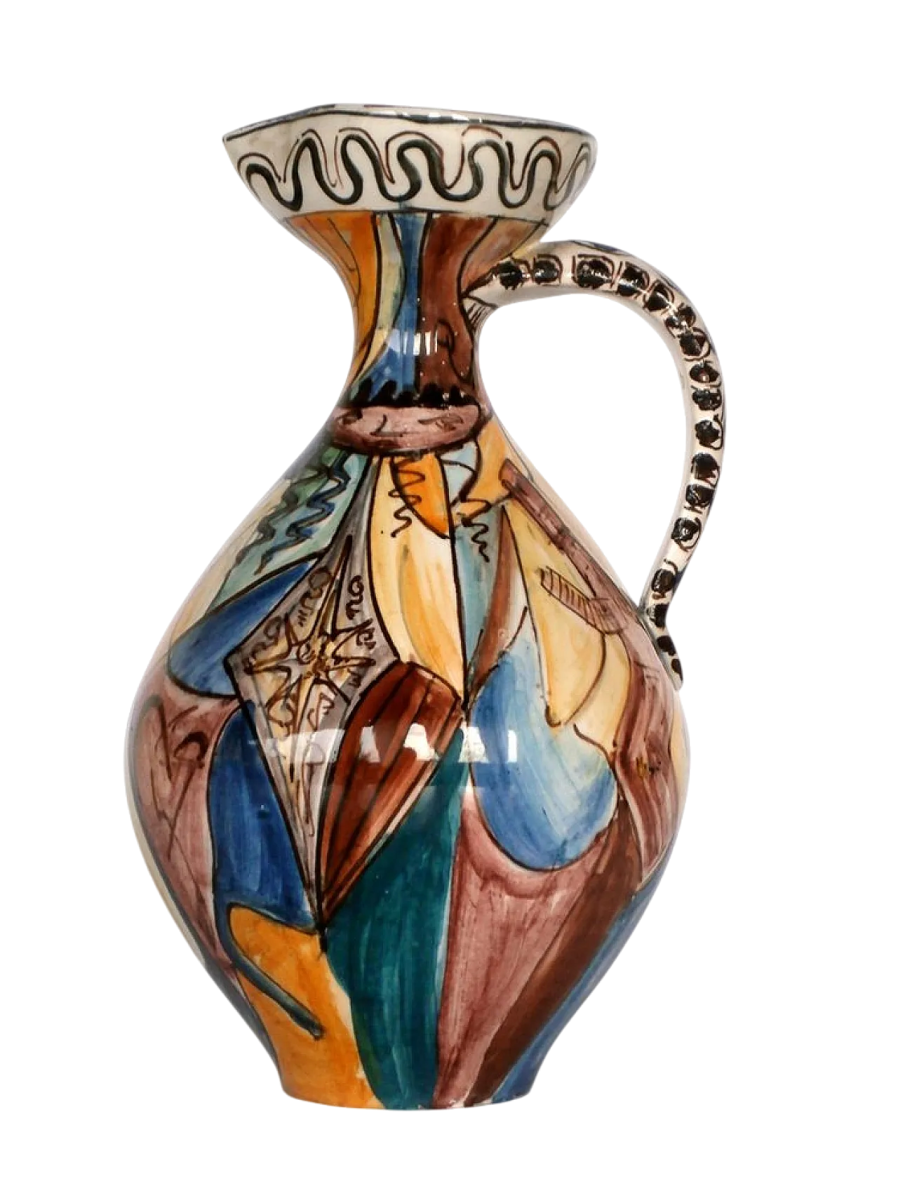 Art ceramic pottery vase, 1960s 8