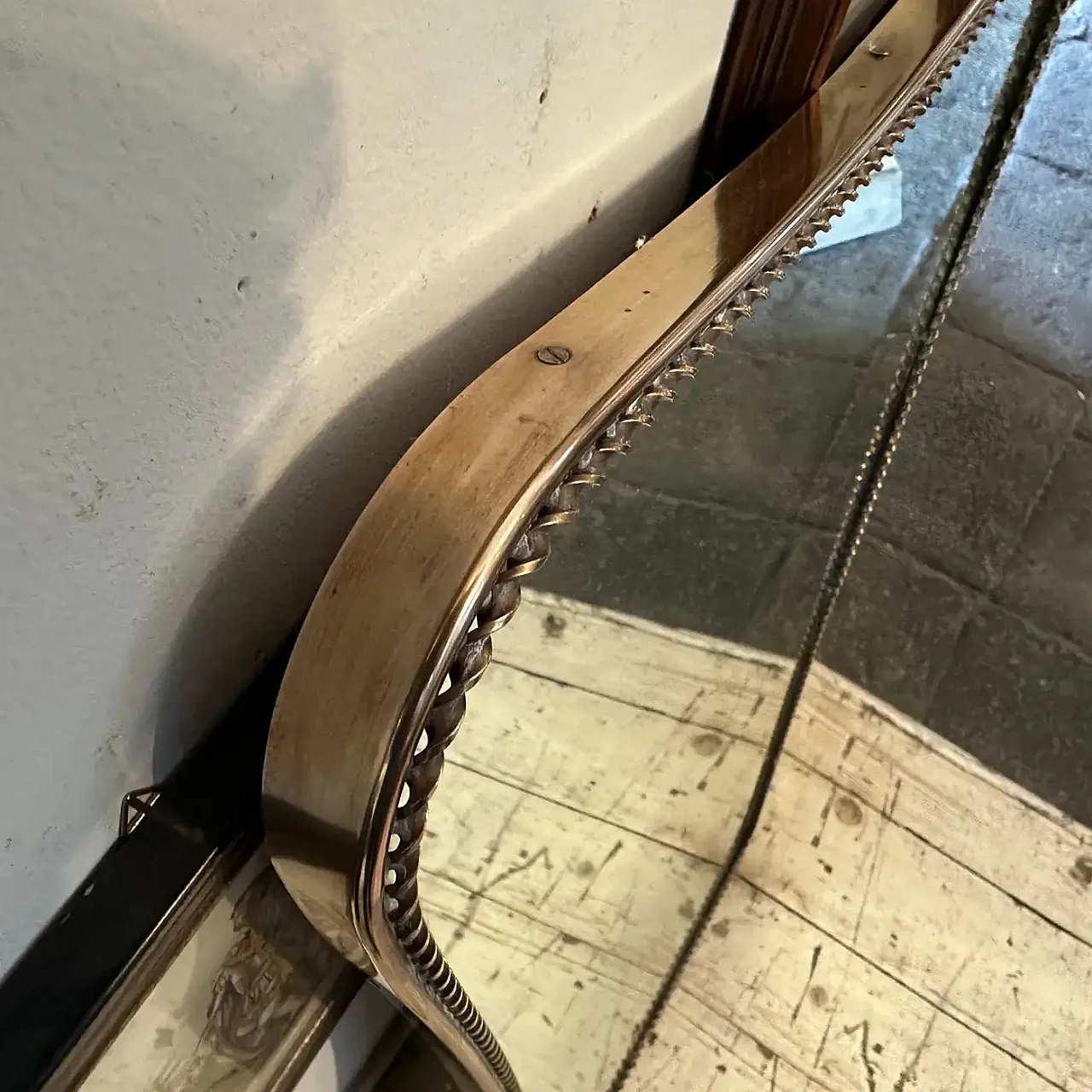 Specchio da parete a forma di biscotto in stile Gio Ponti, anni '50 7