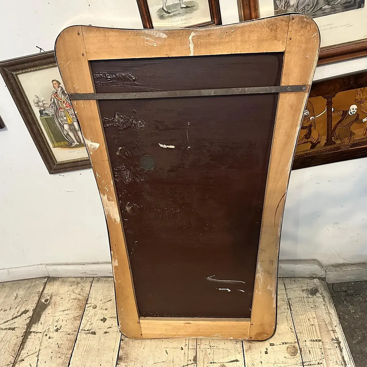 Specchio da parete a forma di biscotto in stile Gio Ponti, anni '50 8