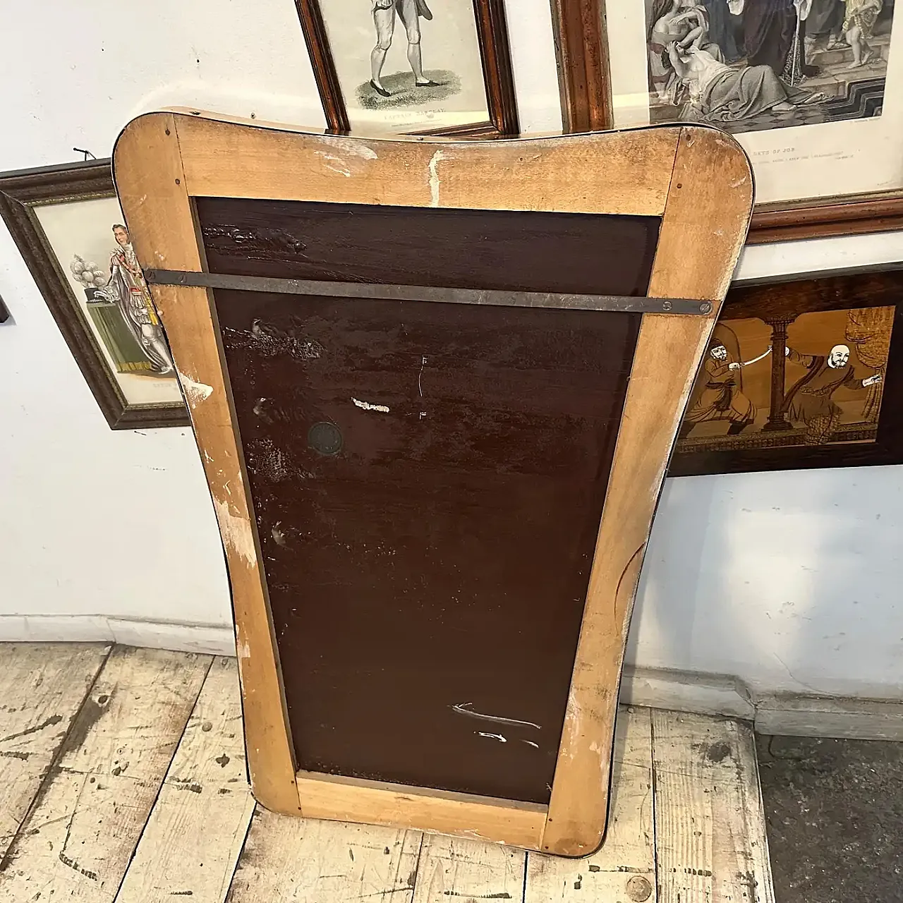 Specchio da parete a forma di biscotto in stile Gio Ponti, anni '50 12