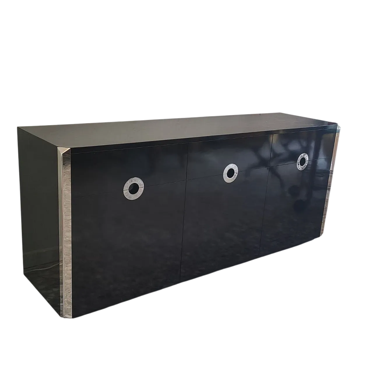 Credenza italiana di Willy Rizzo per Mario Sabot, Italia, anni 70 8