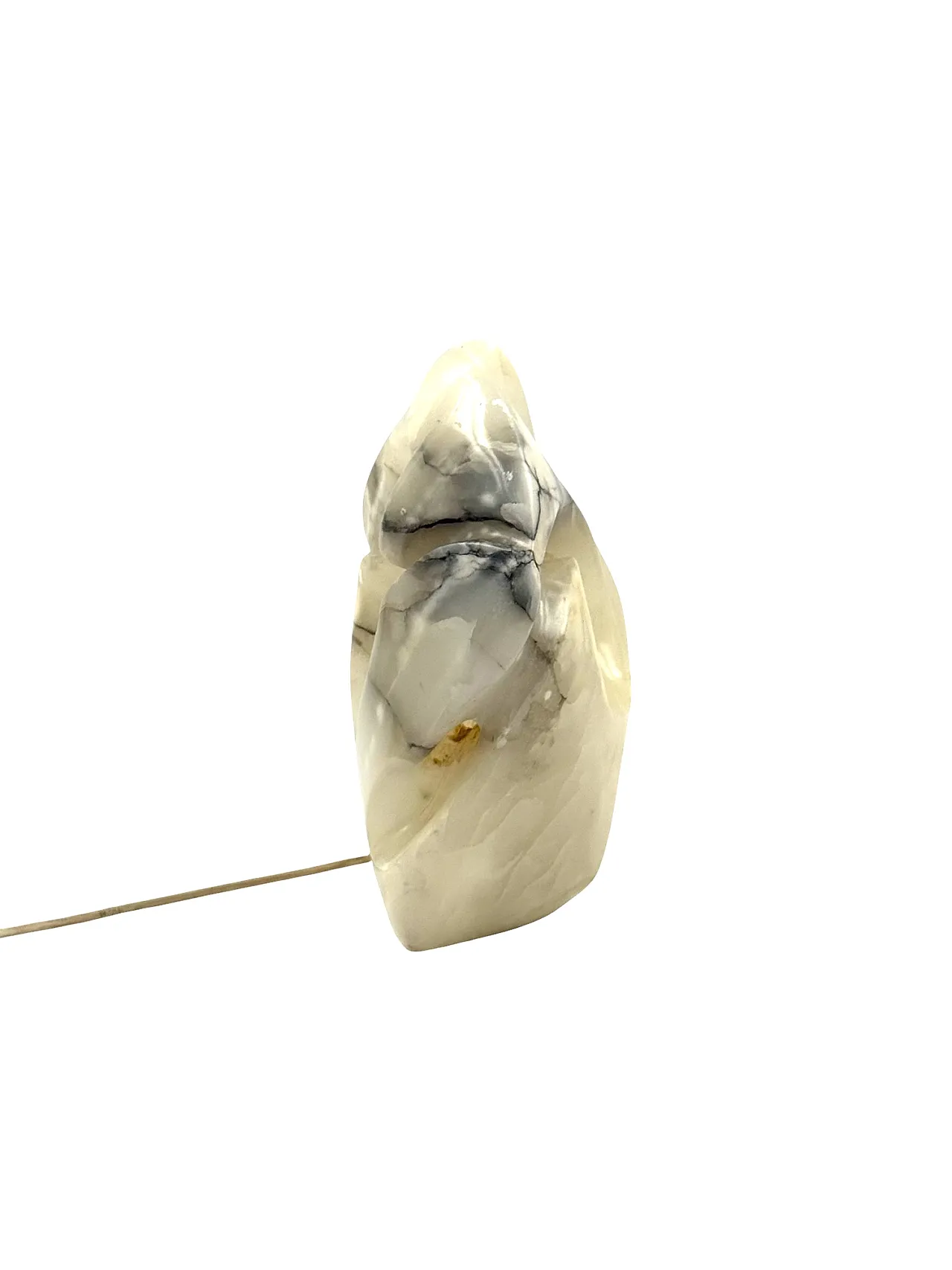Sculptural alabaster table lamp, 1980s 10