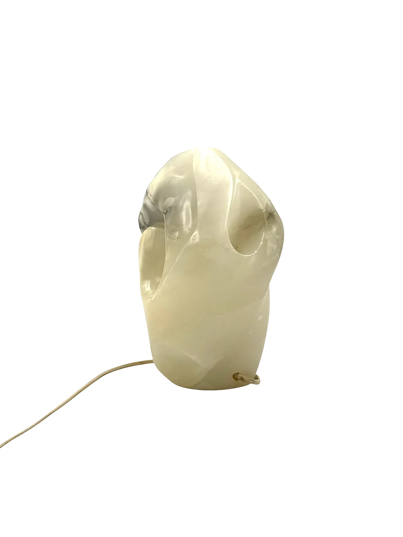 Sculptural alabaster table lamp, 1980s 12