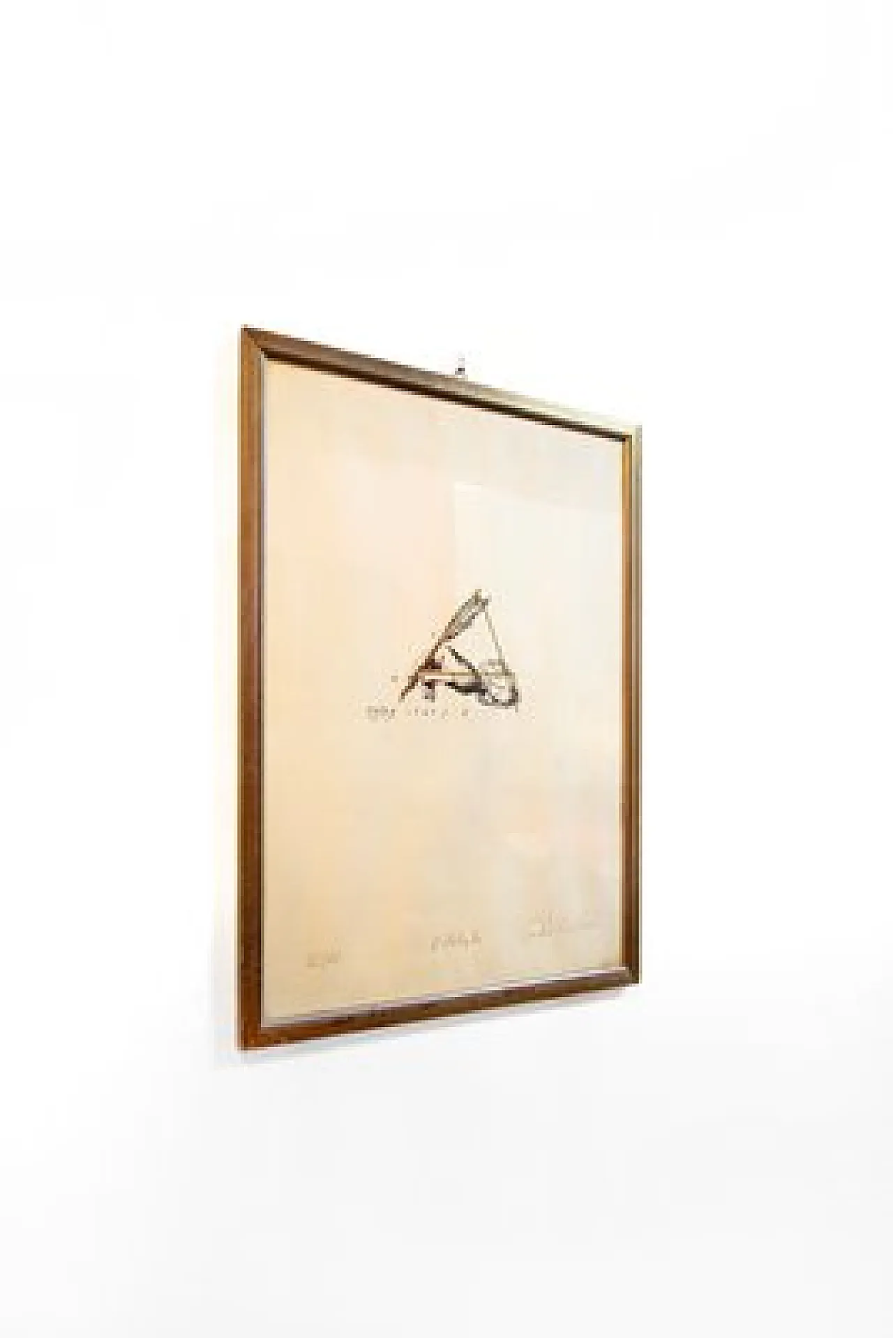 The Aleph, litografia di Giulio Paolini, incorniciata, anni '70 3