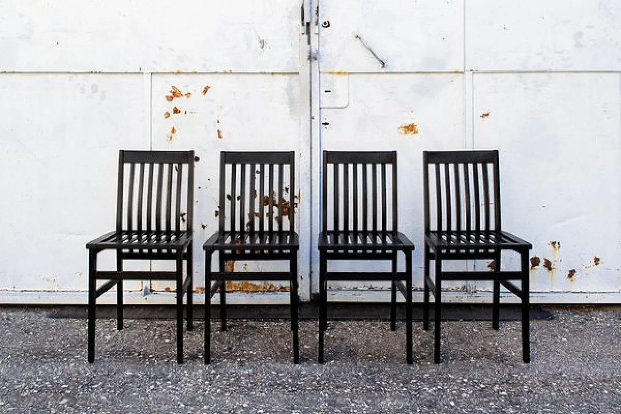 4 Sedie Milano di Aldo Rossi per Molteni, anni '80 1