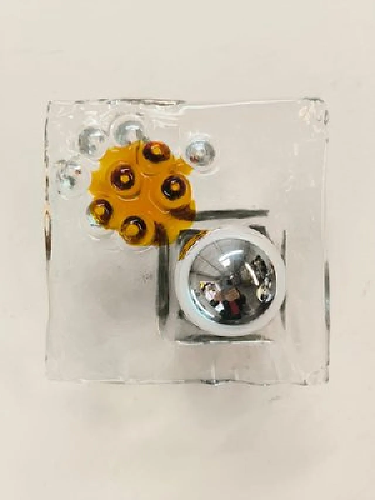 4 Murano glass wall sconces by Mazzega, 1970s 1