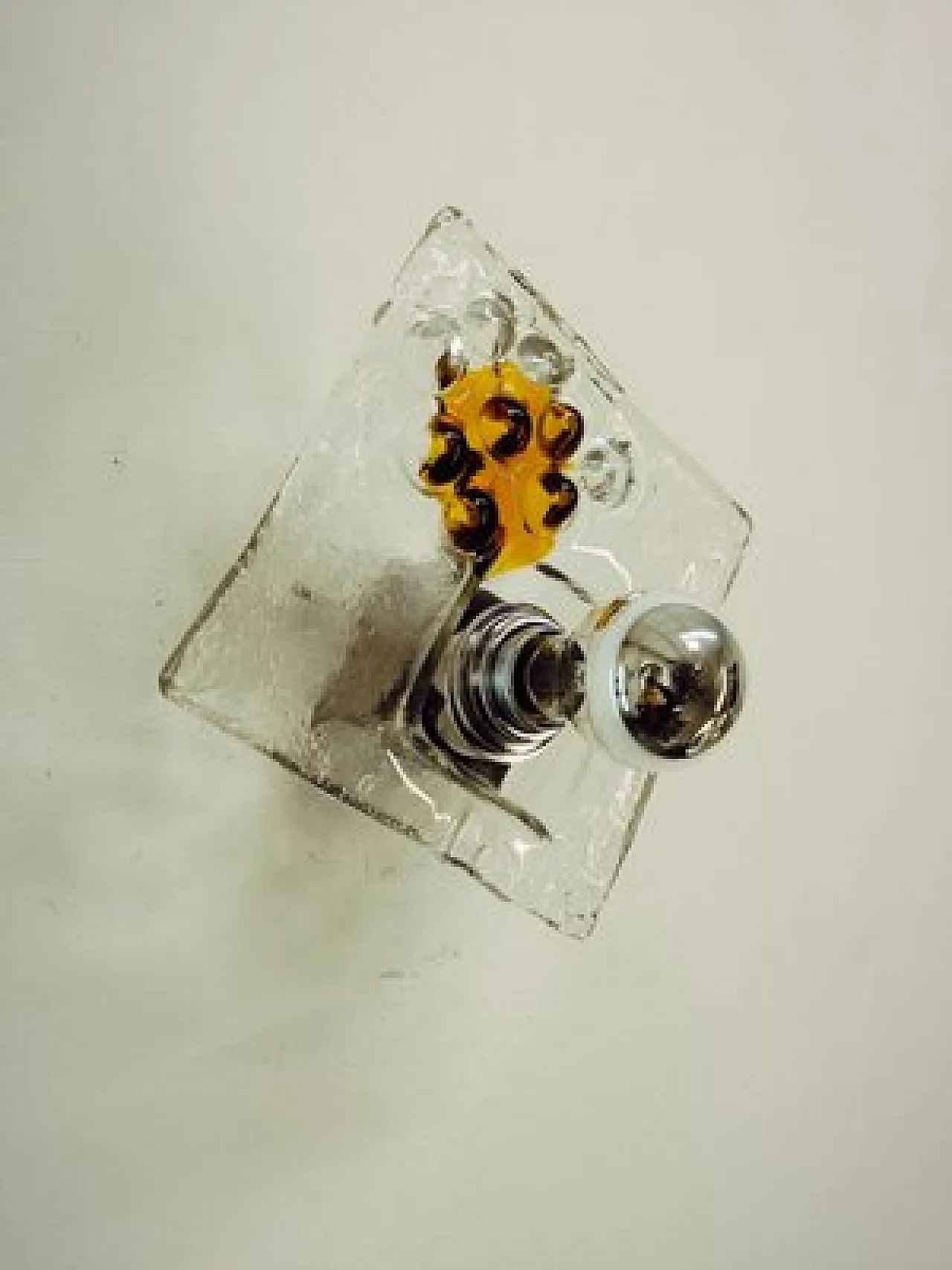 4 Murano glass wall sconces by Mazzega, 1970s 2