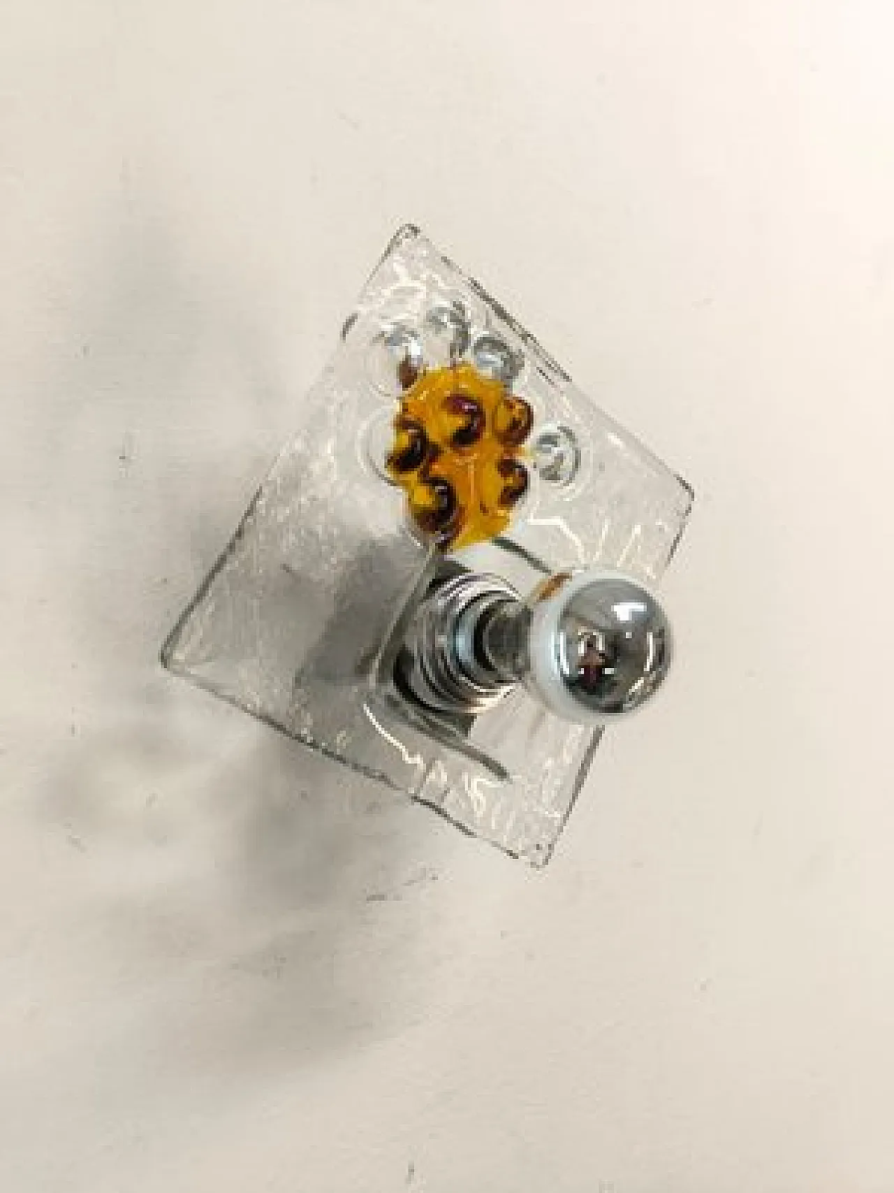 4 Murano glass wall sconces by Mazzega, 1970s 4