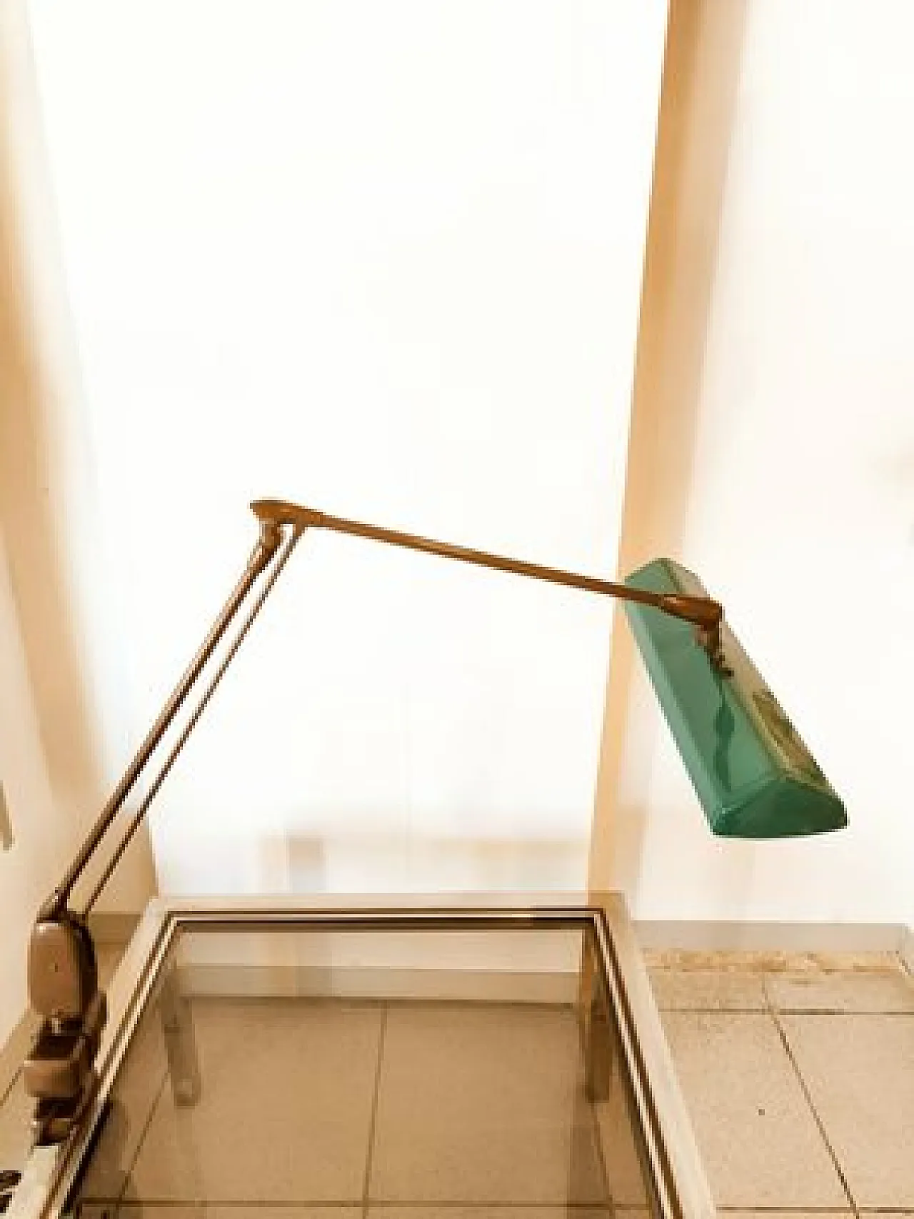 Industrial clamp lamp by Dazor Patent, 1950s 1