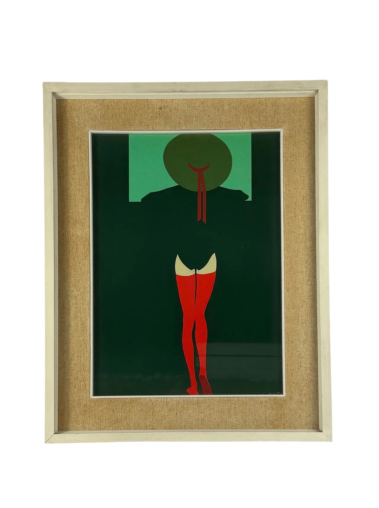 Hamlet from the coast, Original Sierigraph Framed, Milan Italy 1980s 9