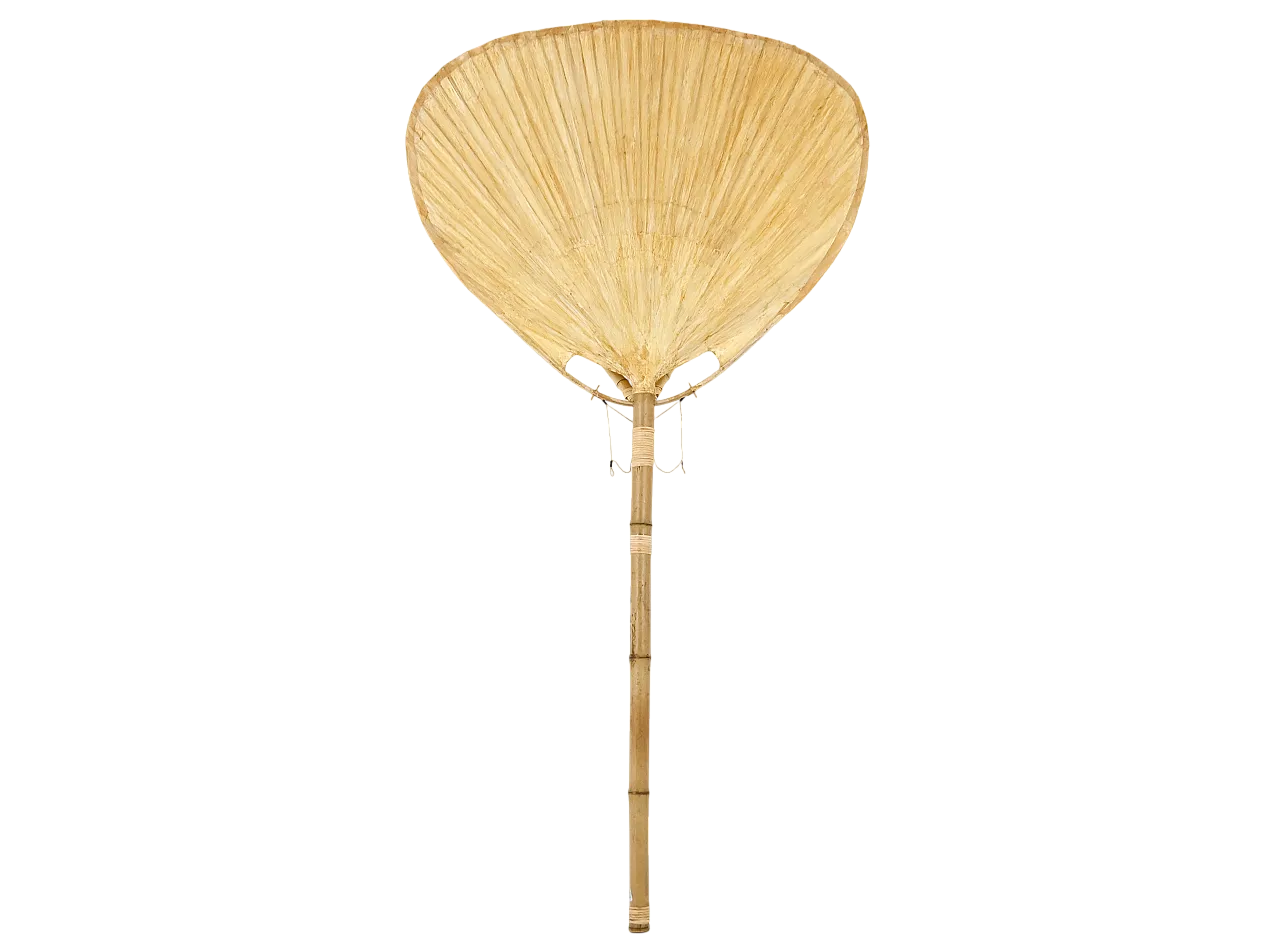 Lampada da pavimento Uchiwa di Ingo Maurer per il design M, anni '70 10