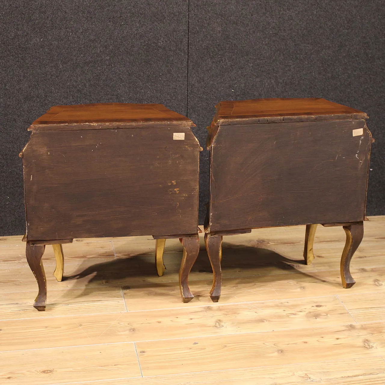 Pair of Venetian bedside tables, 20th century 6