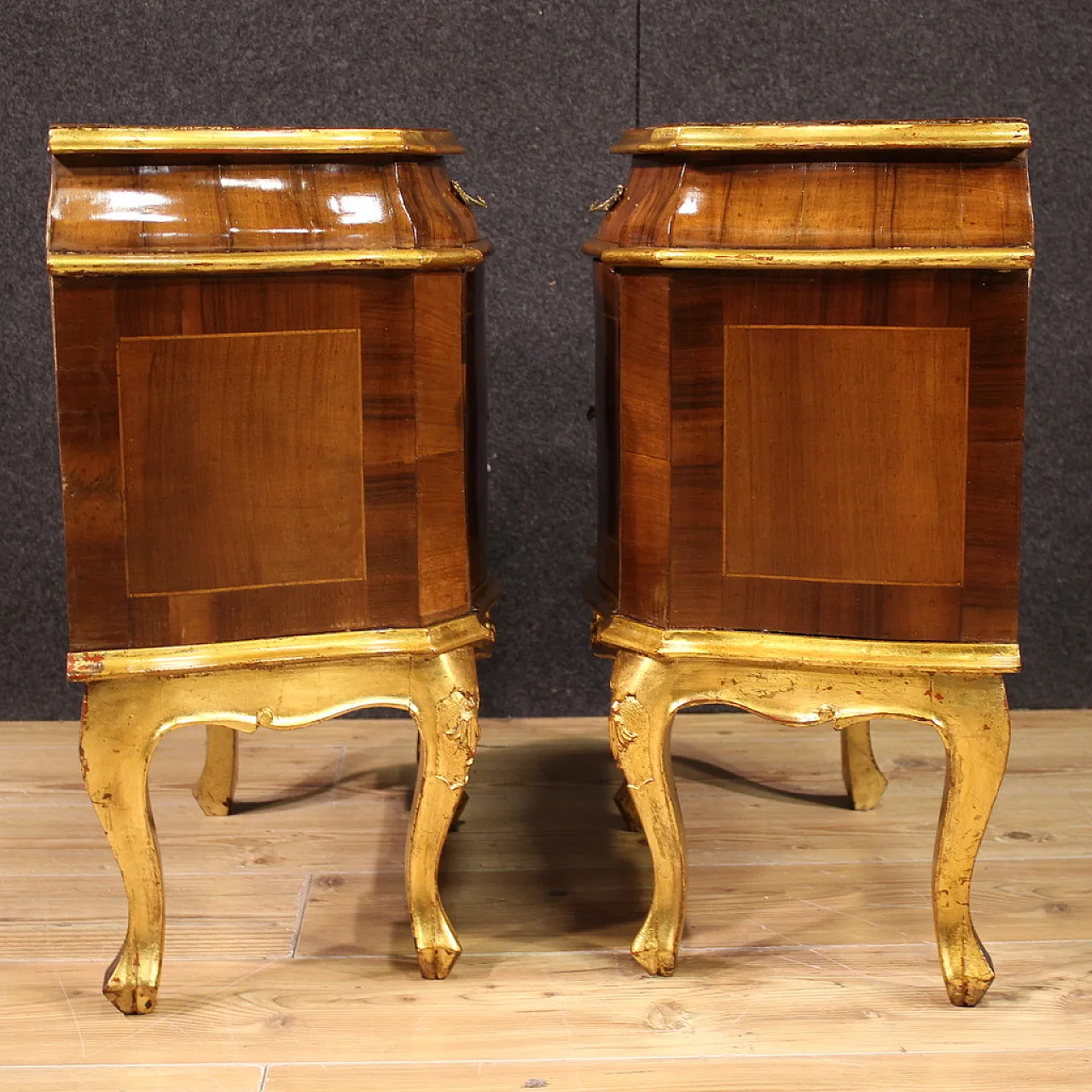 Pair of Venetian bedside tables, 20th century 8
