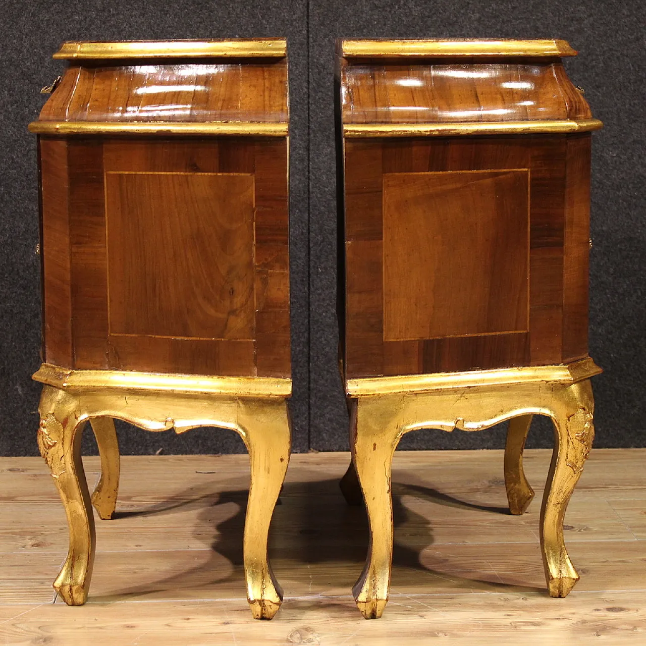 Pair of Venetian bedside tables, 20th century 11
