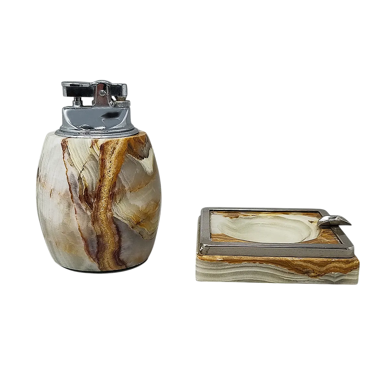 Set da fumo in onice, 1960 8