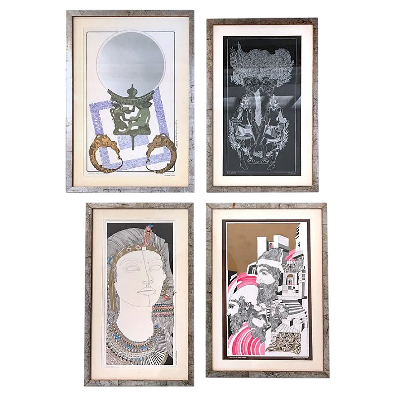 4 Composizioni di Antonio Tramontana, Serigrafie, anni '80 23