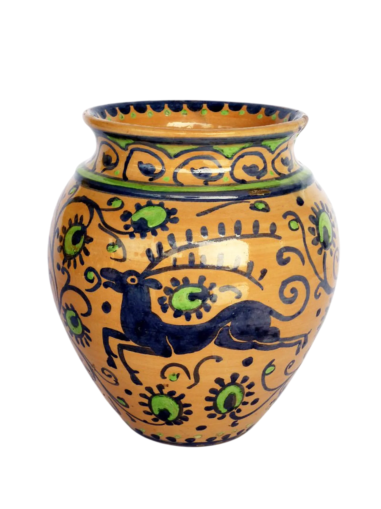Vaso in ceramica di Cassandrini, anni '20 7