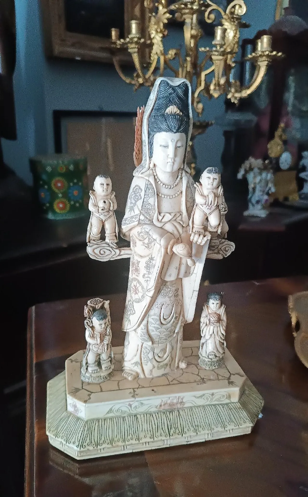 Scultura in osso, arte cinese, primo '900 2