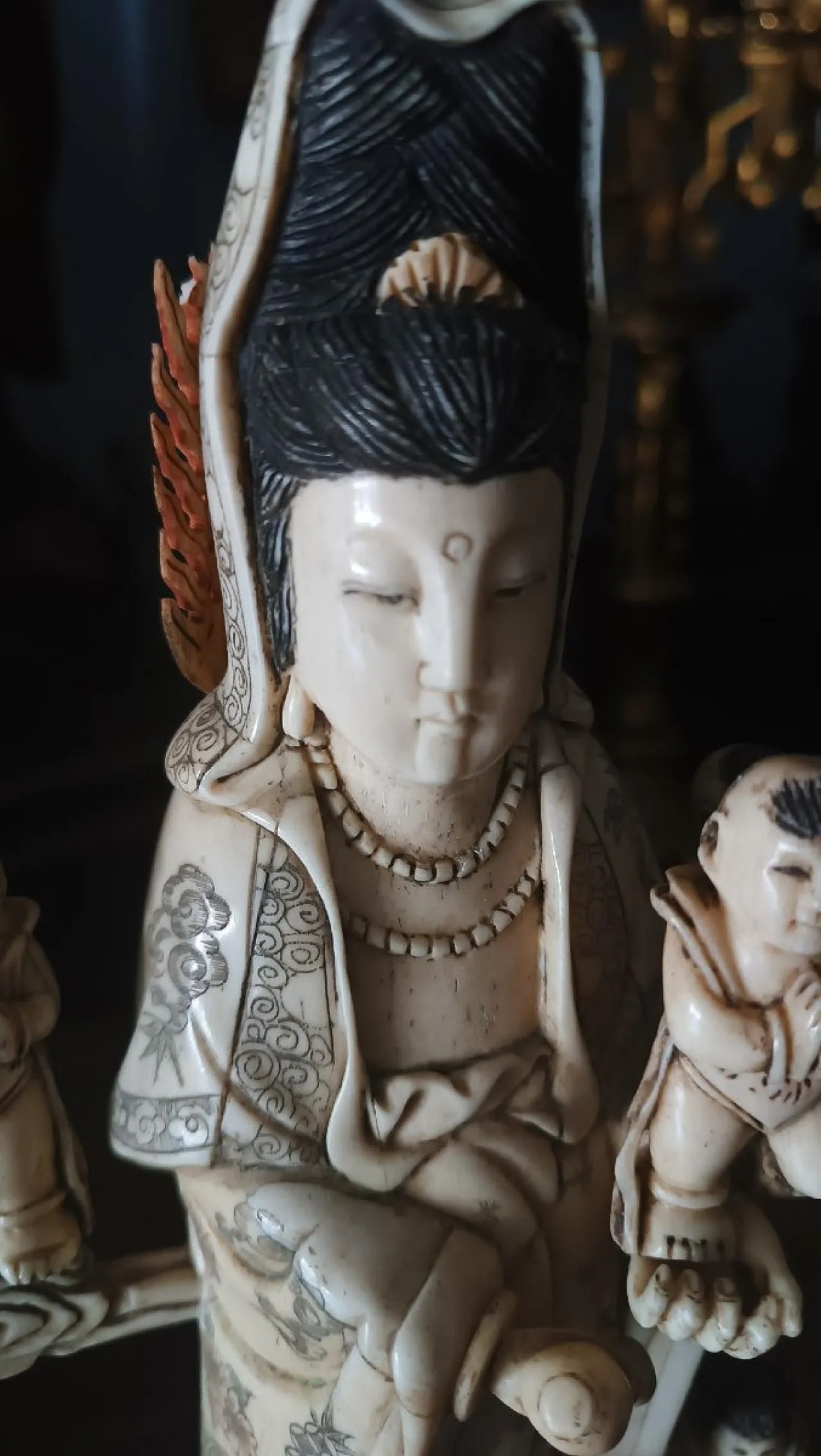 Scultura in osso, arte cinese, primo '900 7