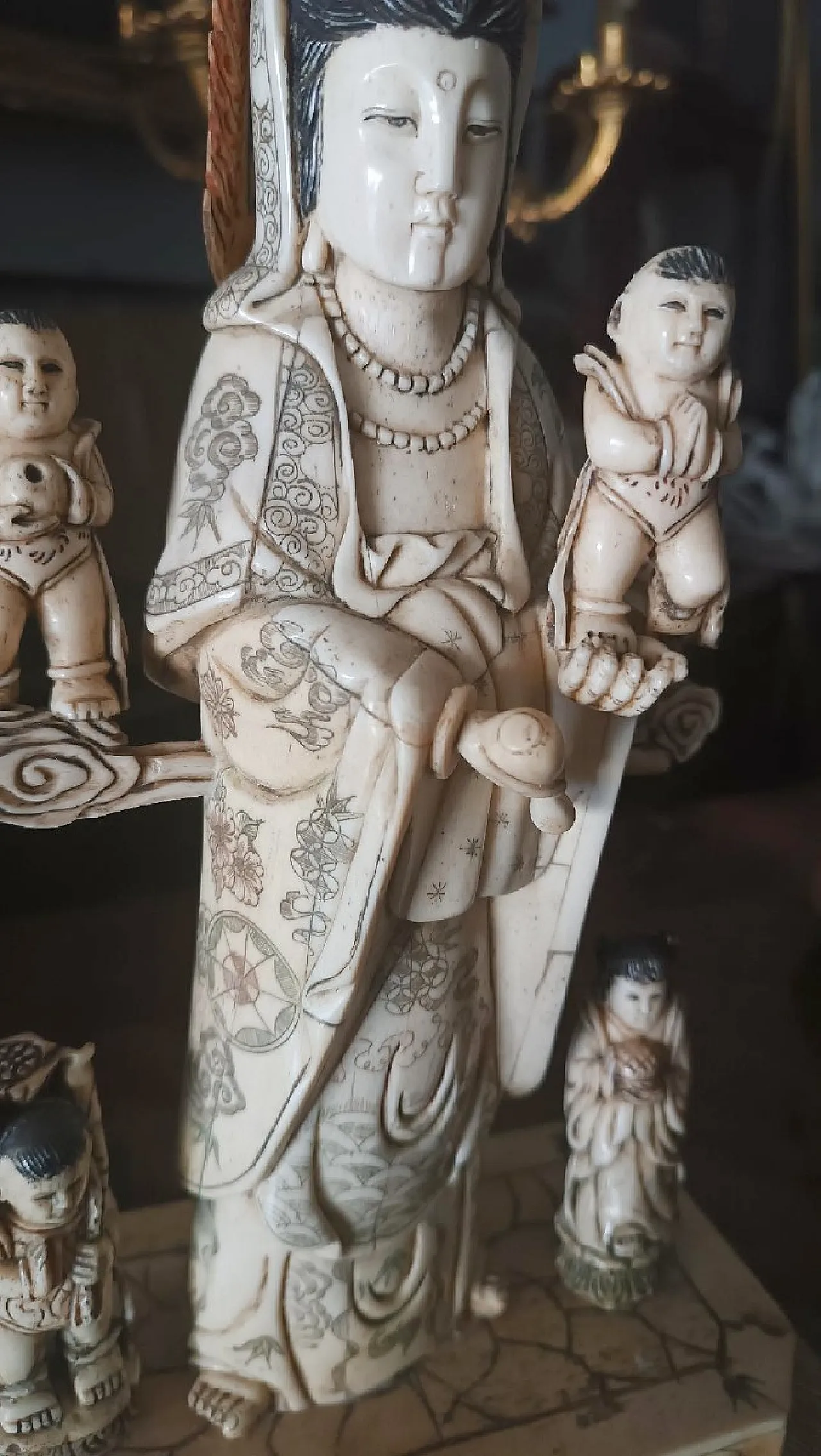 Scultura in osso, arte cinese, primo '900 8