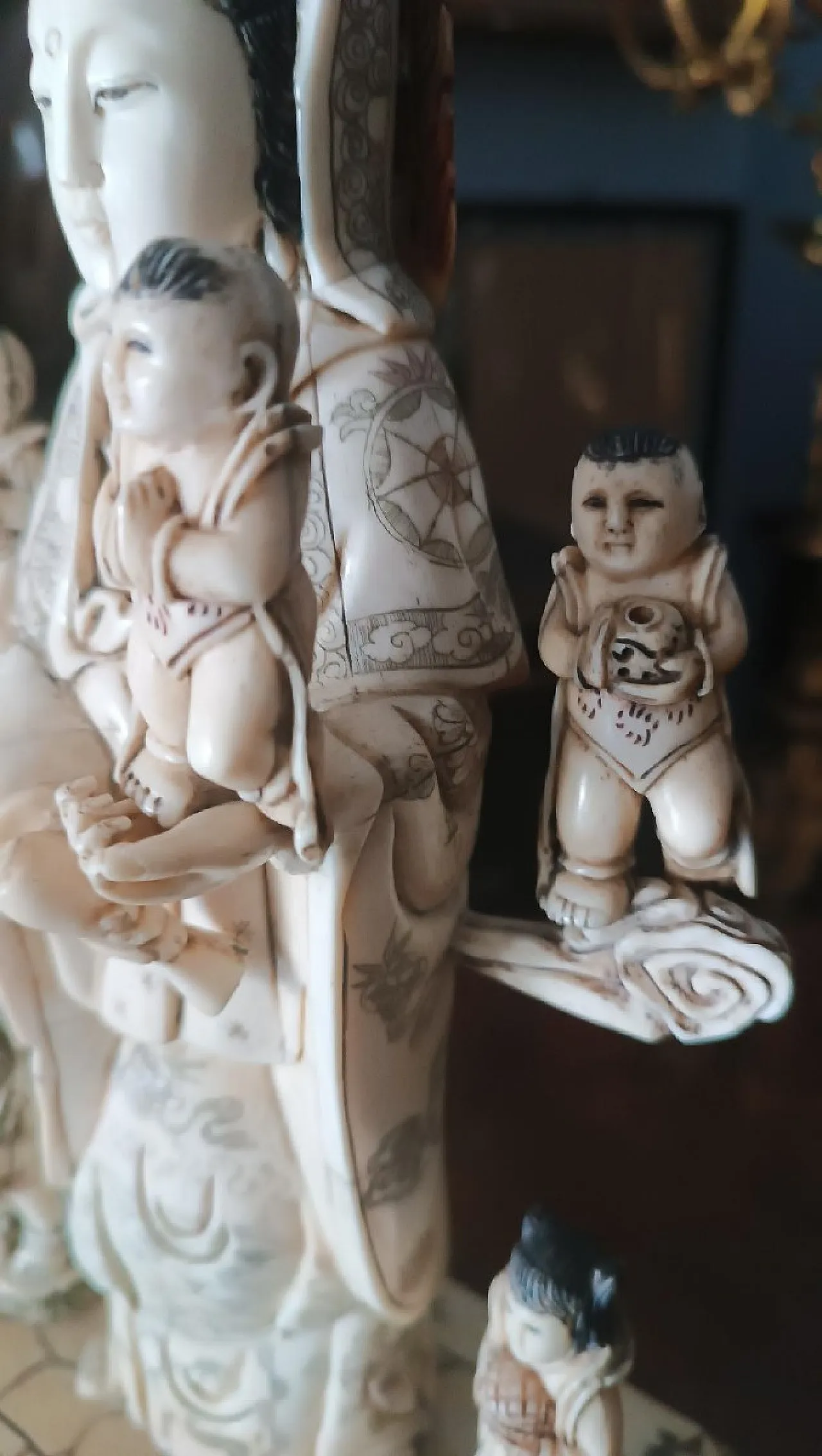 Scultura in osso, arte cinese, primo '900 12