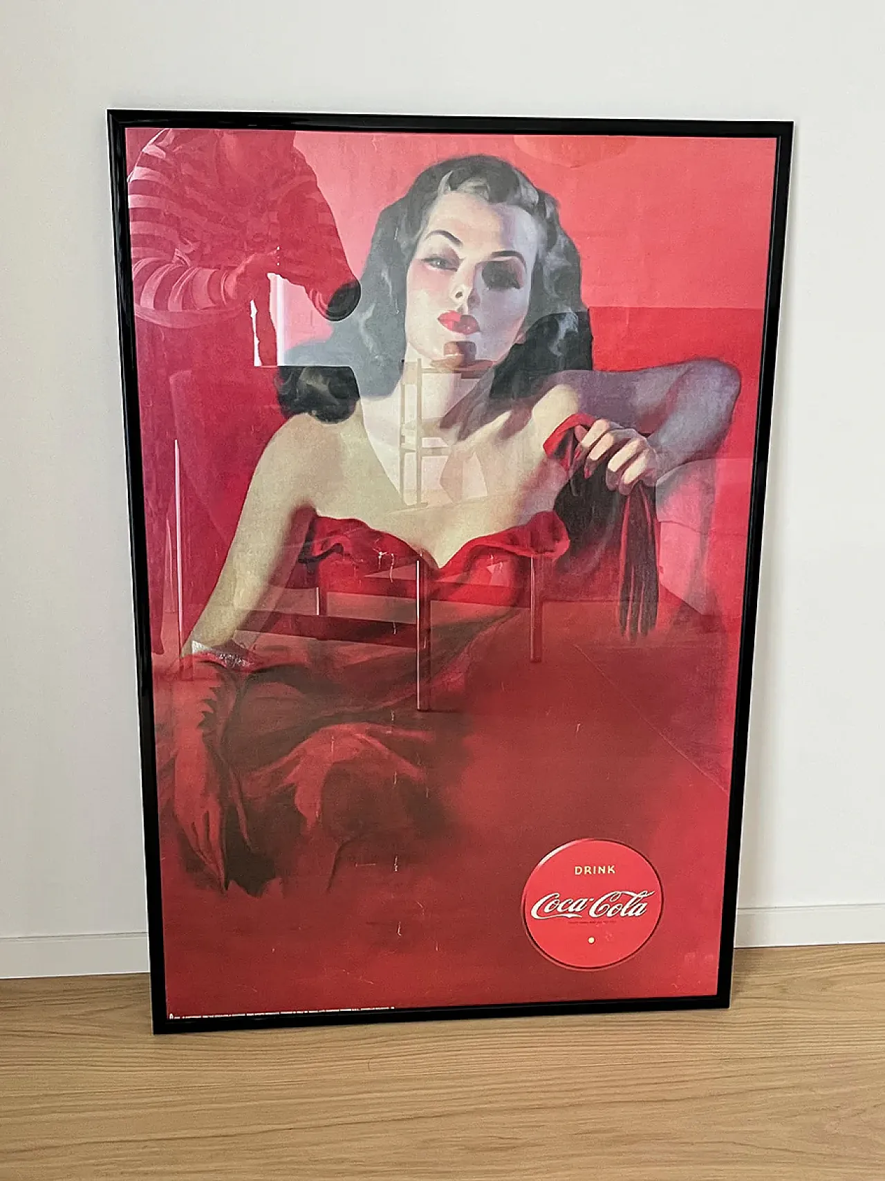 Poster Coca Cola Lady in Rosso, fine '900 2