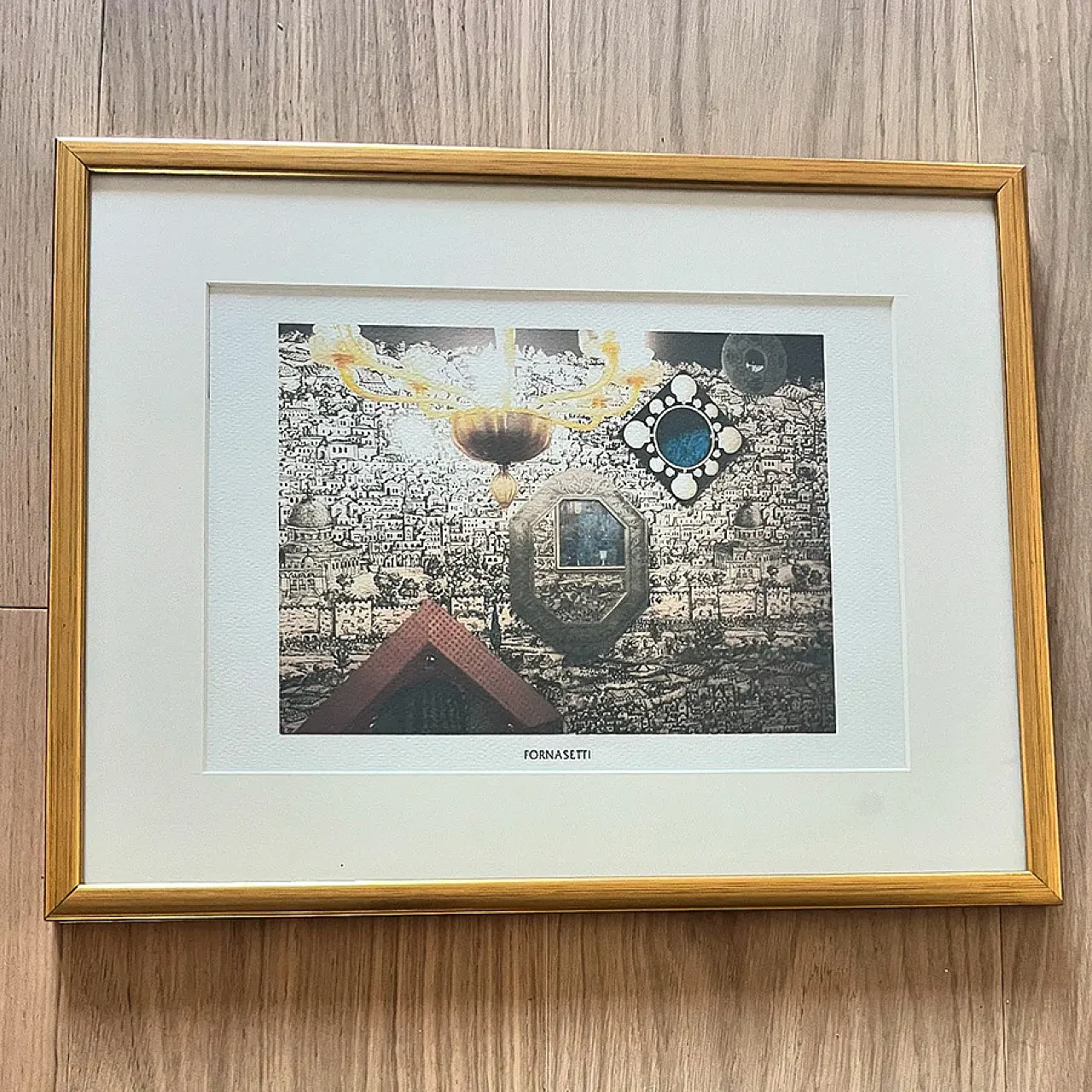 4 Stampe autentiche con cornici di Fornasetti, anni '90 4