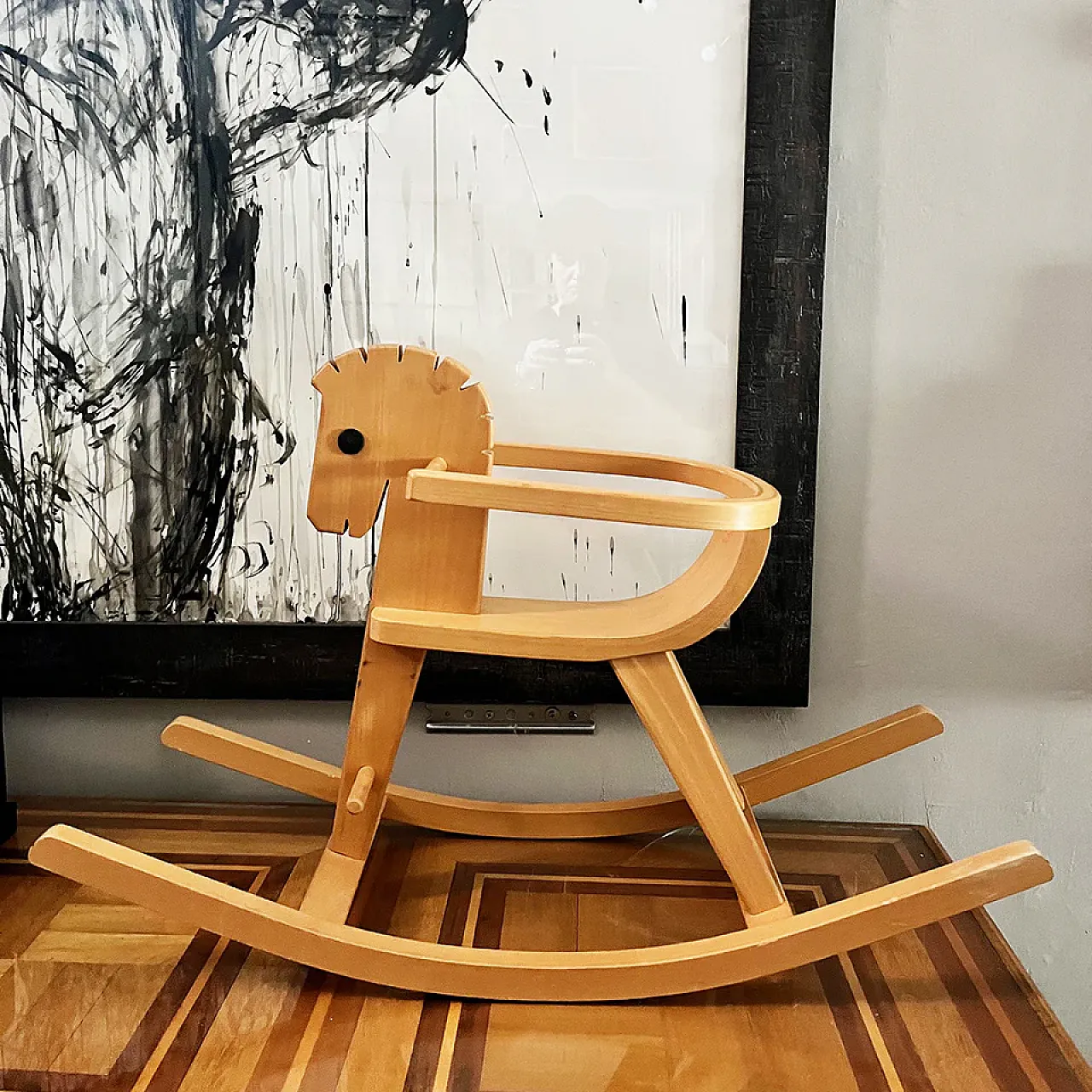 Ostheimer Cavallo a dondolo Peter in legno, '900 1