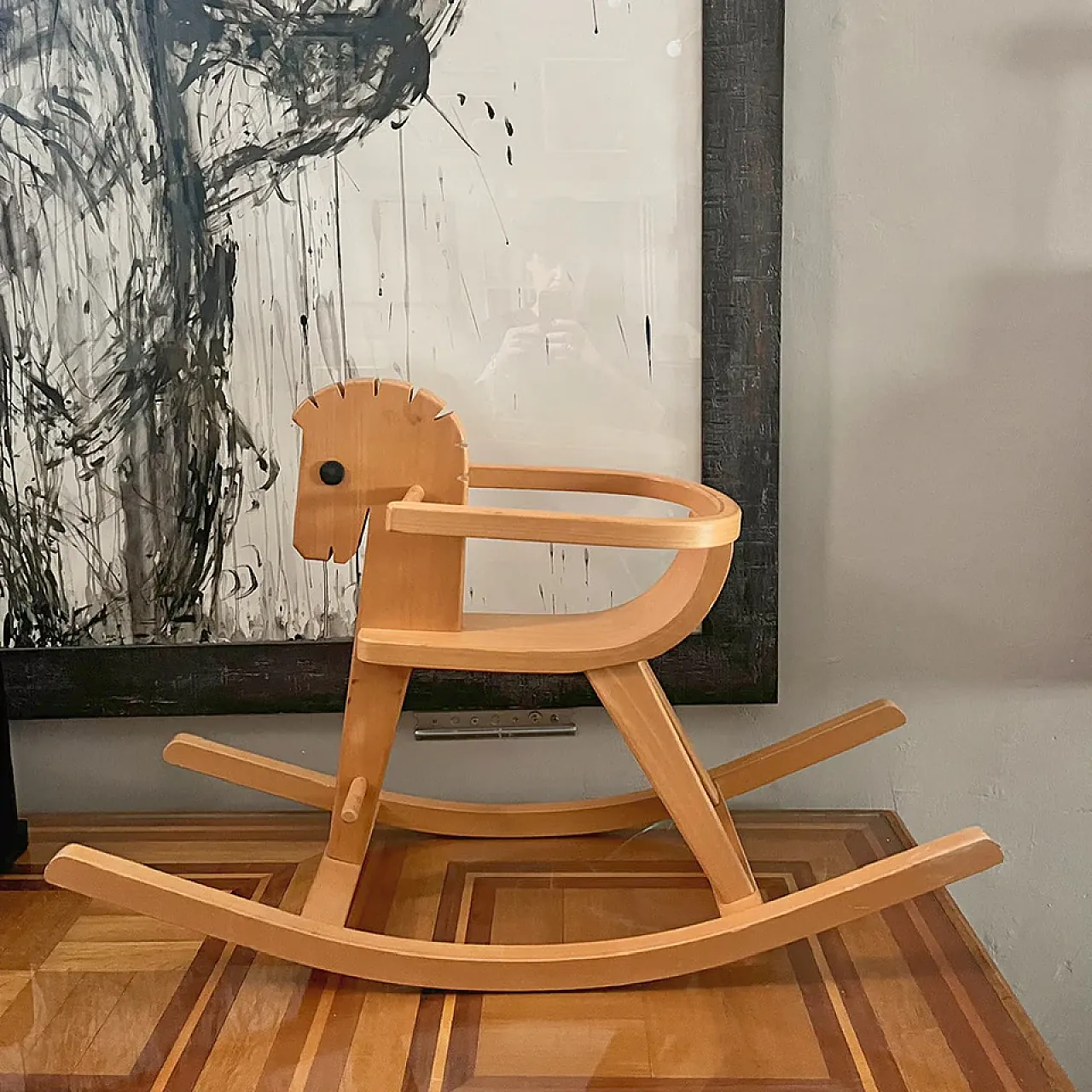 Ostheimer Cavallo a dondolo Peter in legno, '900 2