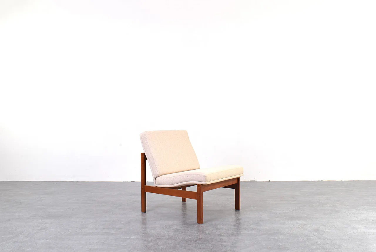 Teak Moduline Lounge Chair by Ole Gjerløv-Knudsen & Torben, anni '60 1