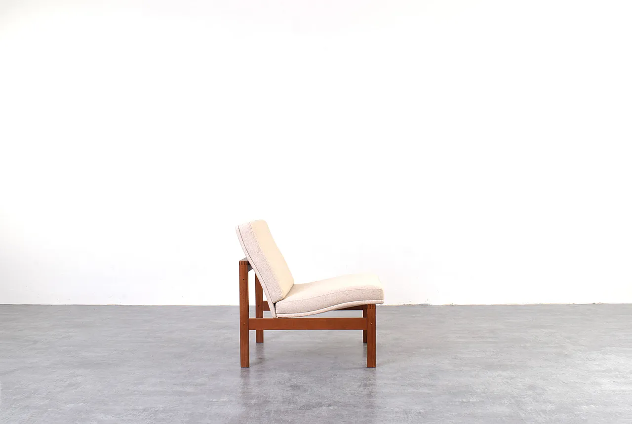 Teak Moduline Lounge Chair by Ole Gjerløv-Knudsen & Torben, anni '60 3