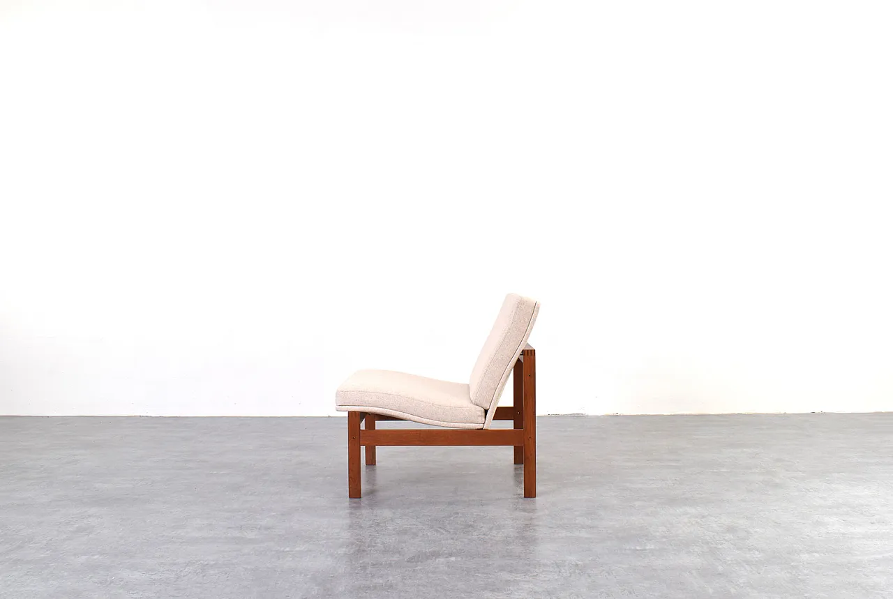 Teak Moduline Lounge Chair by Ole Gjerløv-Knudsen & Torben, anni '60 4