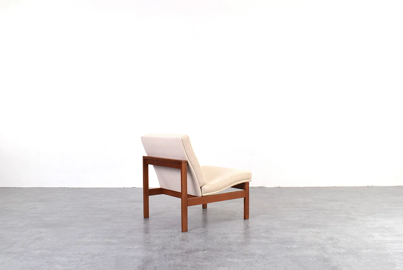 Teak Moduline Lounge Chair by Ole Gjerløv-Knudsen & Torben, anni '60 5
