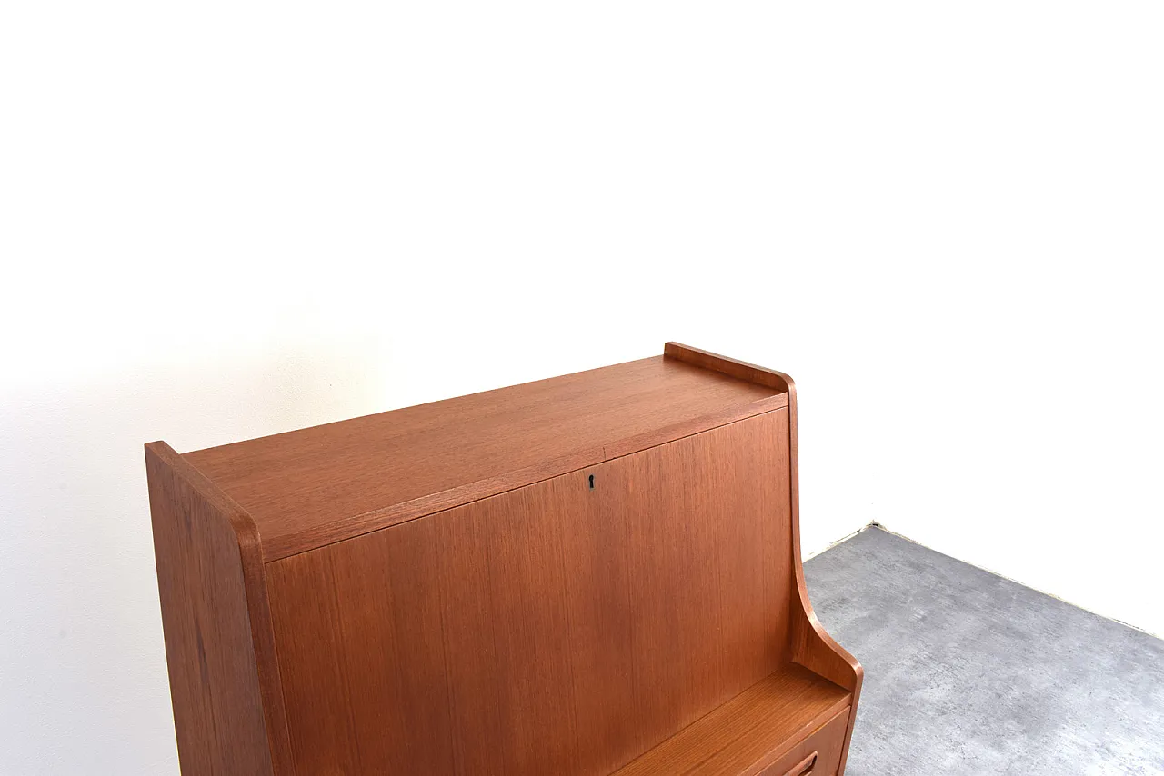 Danish Teak Secretary by Gunnar Nielsen for Tibergaard, 1960s 18