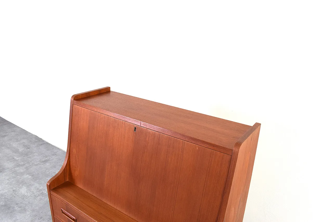 Danish Teak Secretary by Gunnar Nielsen for Tibergaard, 1960s 19