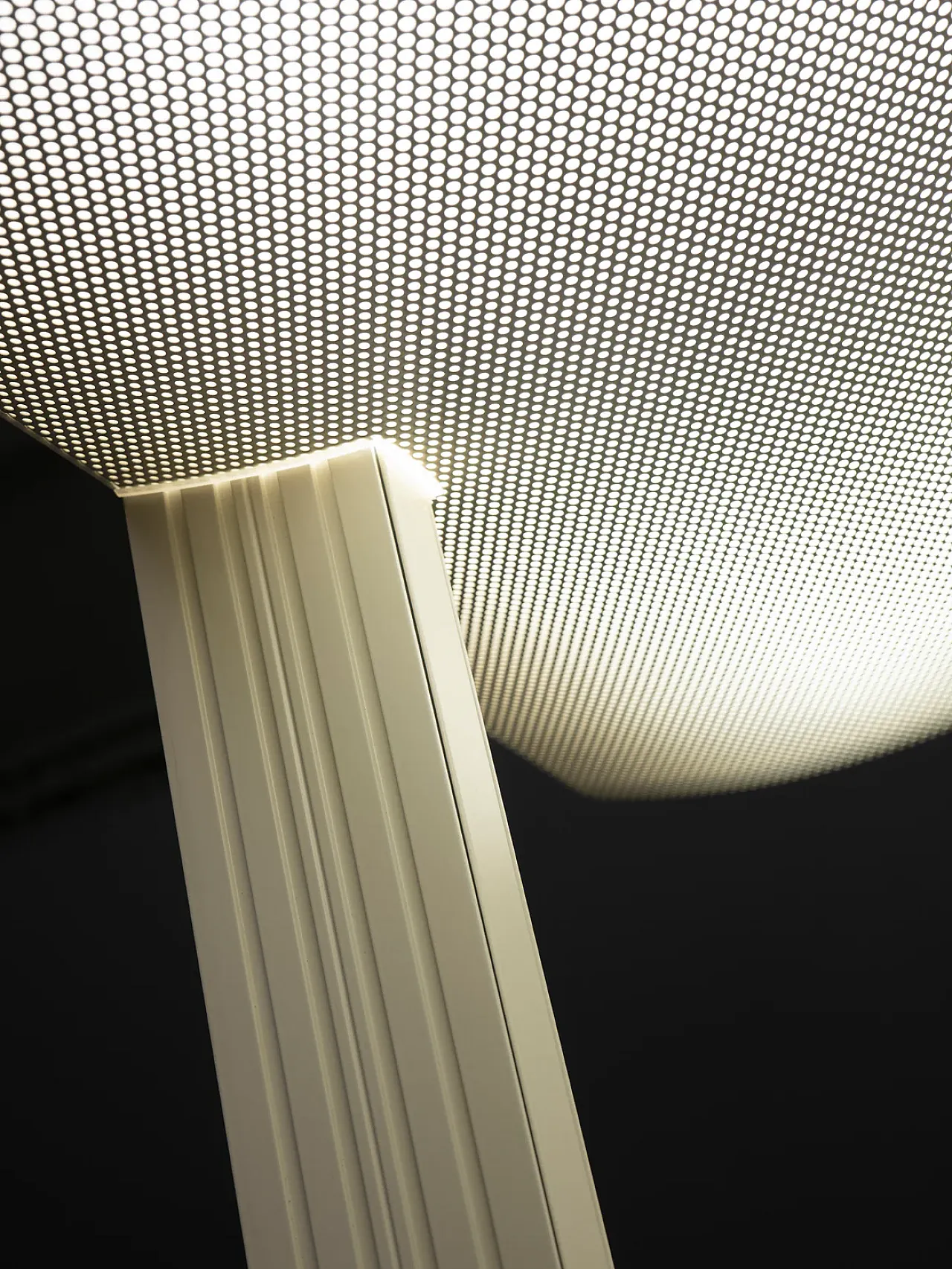 Pair of white Sames floor lamps, 1980s 9