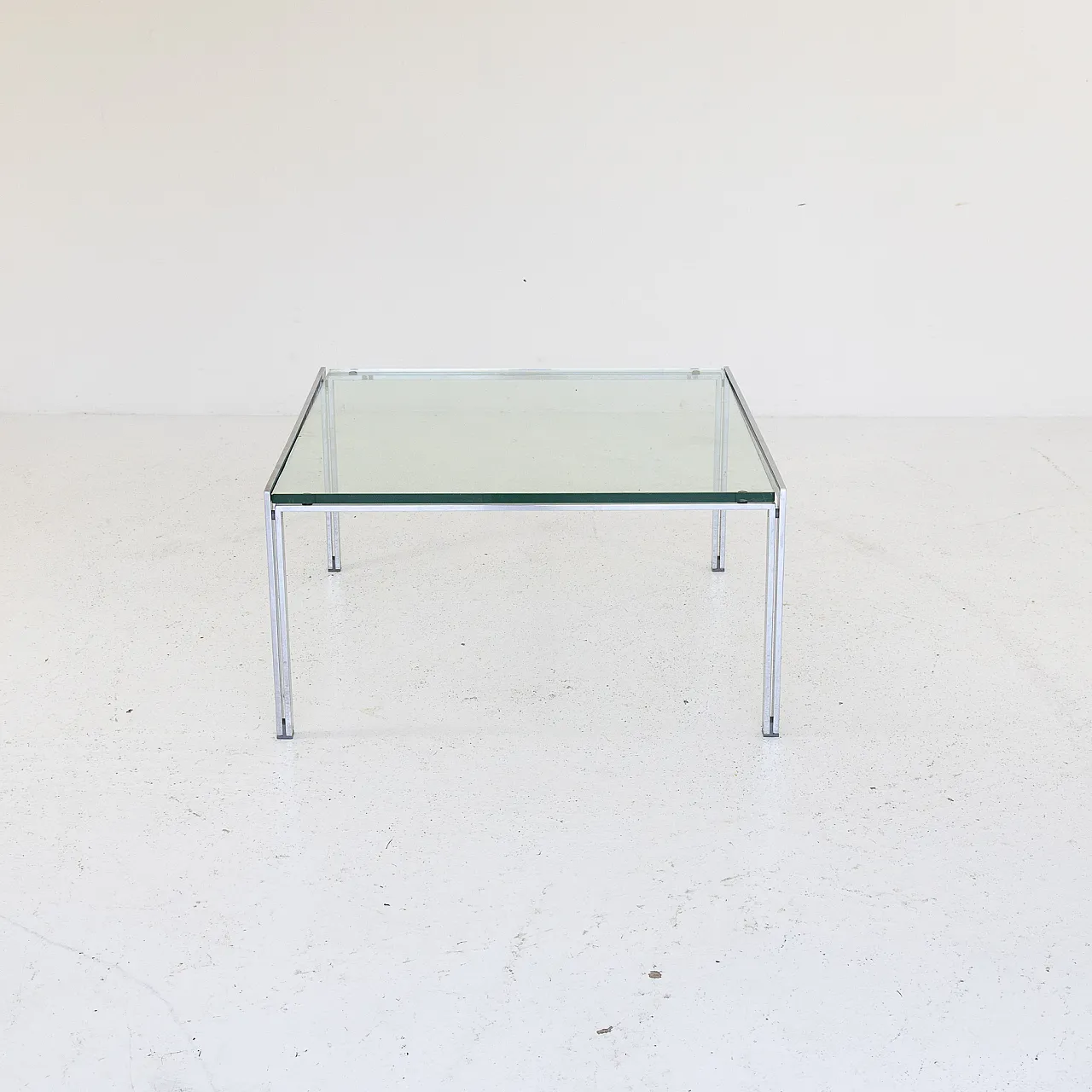 Tavolino quadrato di Ross Littell per ICF De Padova, anni ’70 1