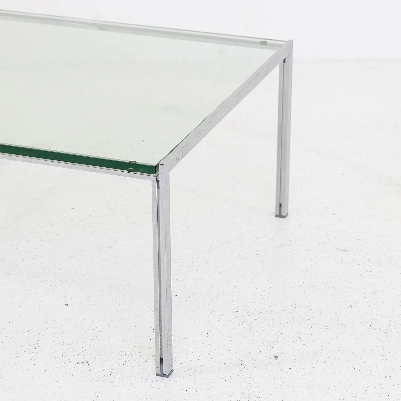 Tavolino quadrato di Ross Littell per ICF De Padova, anni ’70 7