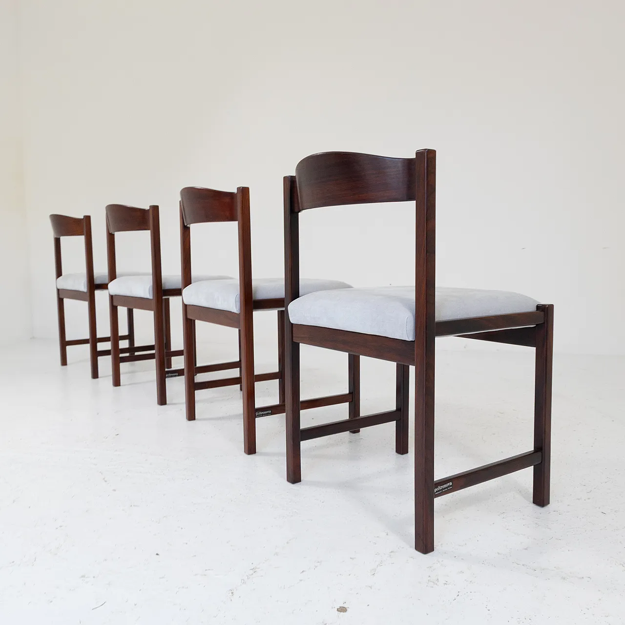 4 sedie La Toscanella di Sergio Camilli per Poltronova, anni '60 3