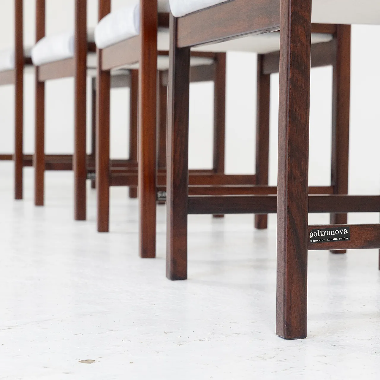 4 sedie La Toscanella di Sergio Camilli per Poltronova, anni '60 4