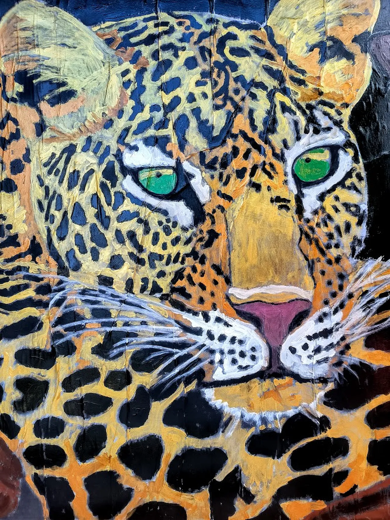 Leopardo e Danzatrice, Acrilico su tela di Barbara Iori (Bajo), 2024 3