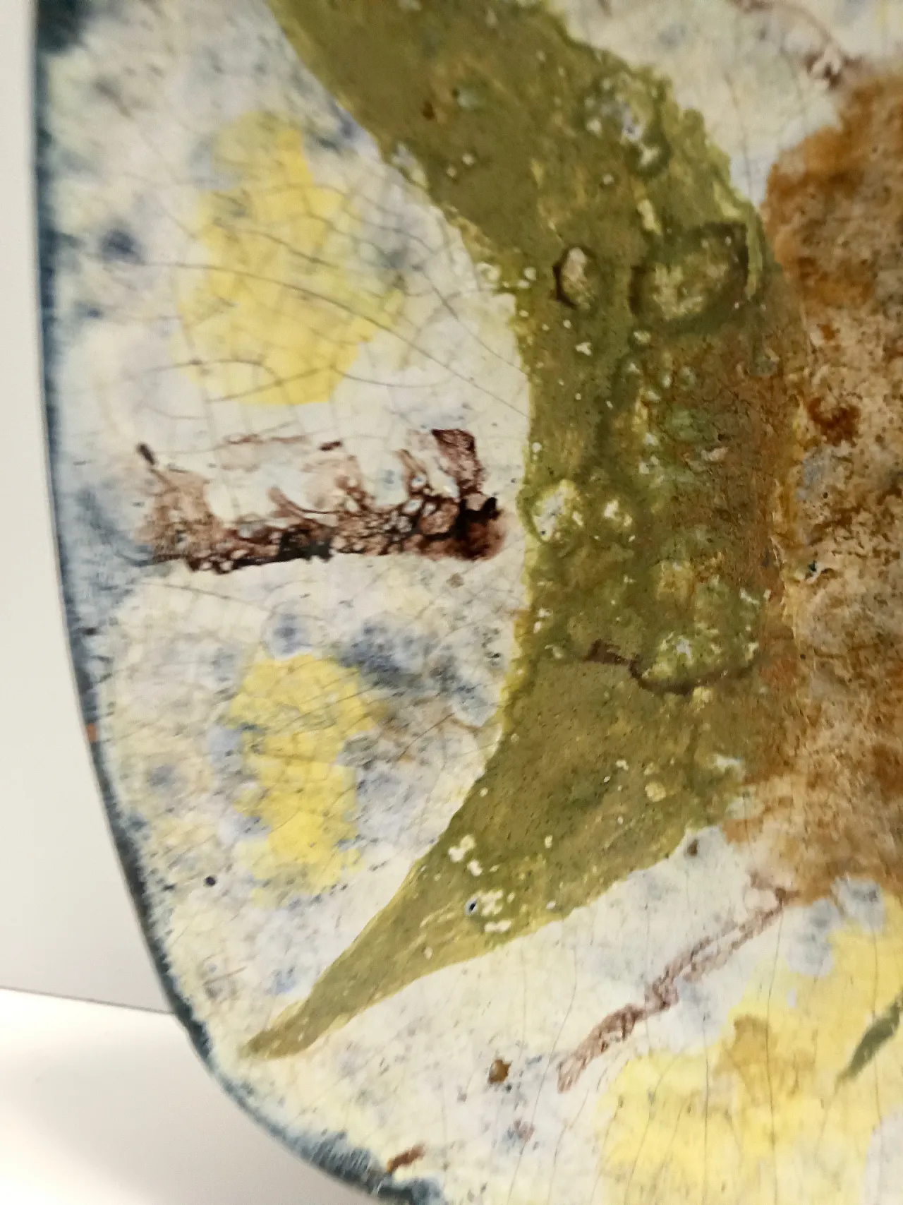 Pannello artistico da parete in terracotta fatto a mano, anni '50 6